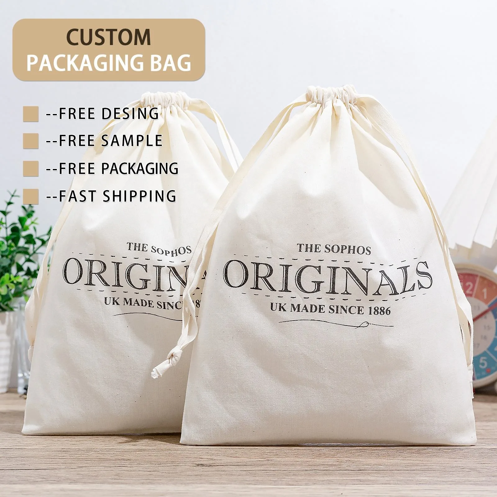 Fabric Drawstring Pouch