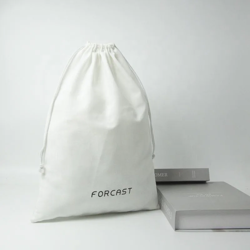 Textured Fabric Drawstring Pouch