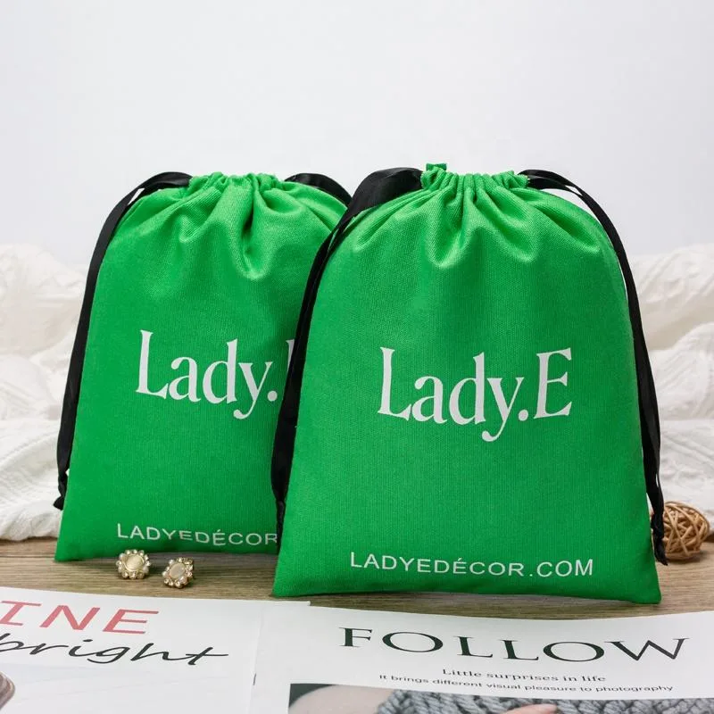 Textured Fabric Drawstring Pouch