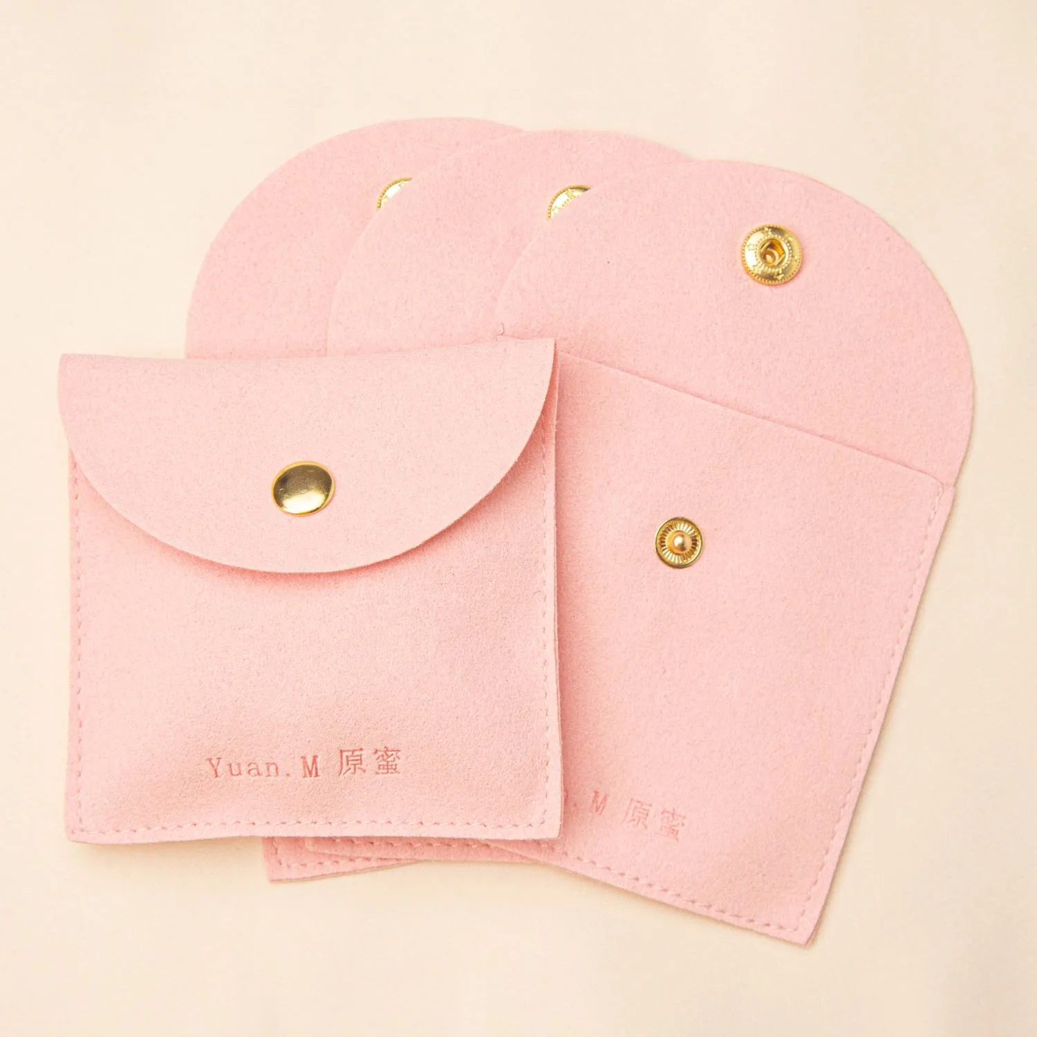 Pink Microfiber Envelope Pouch