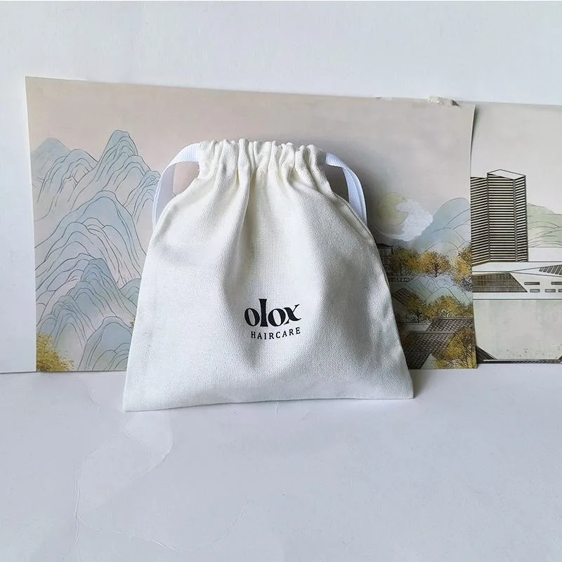 Textured Fabric Drawstring Pouch