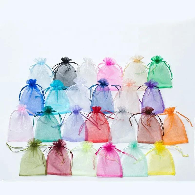 Black Organza Drawstring Pouch