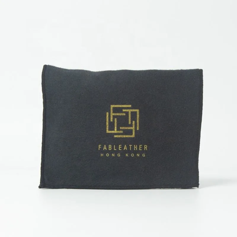 Black Fabric Envelope Pouch