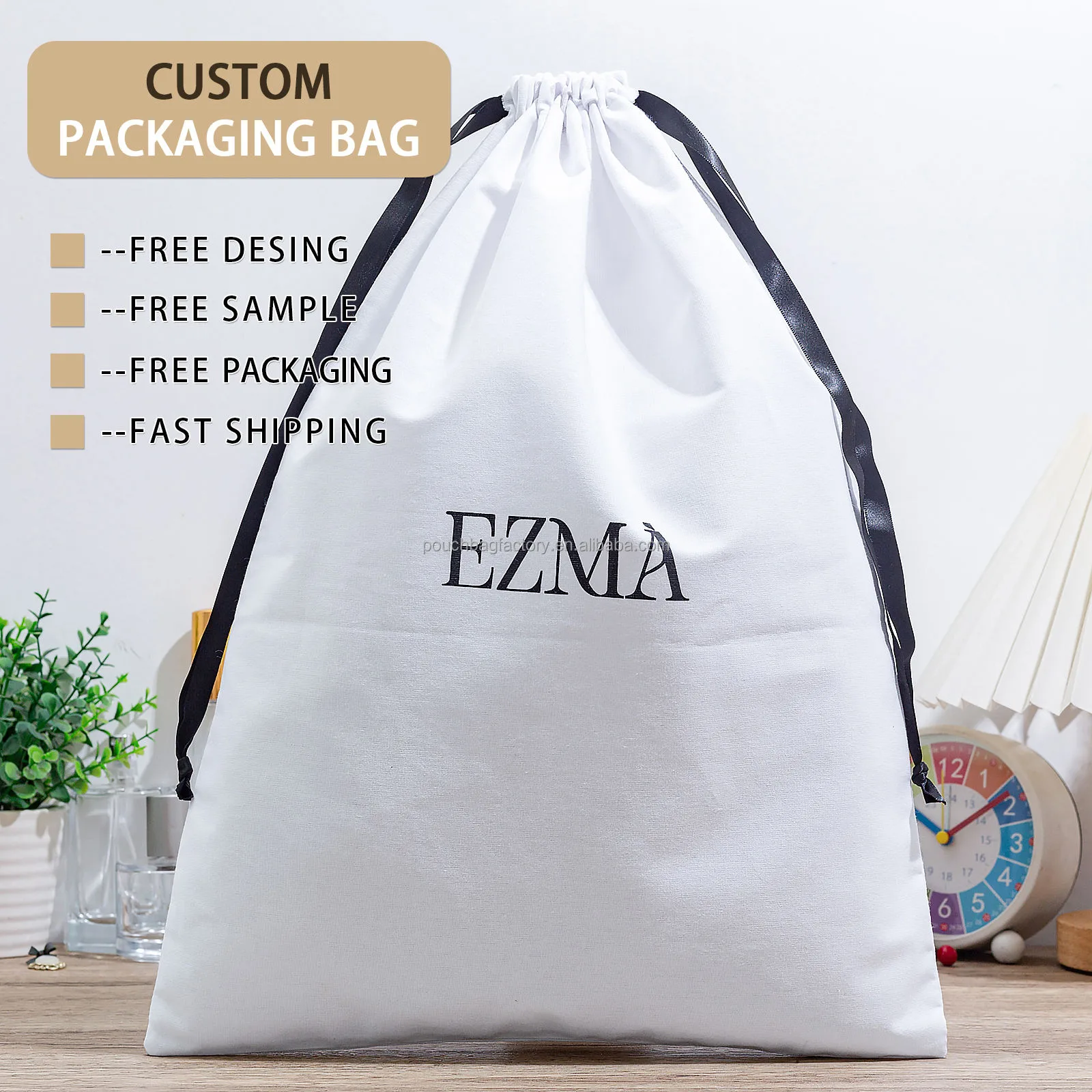 Cotton Drawstring Pouch