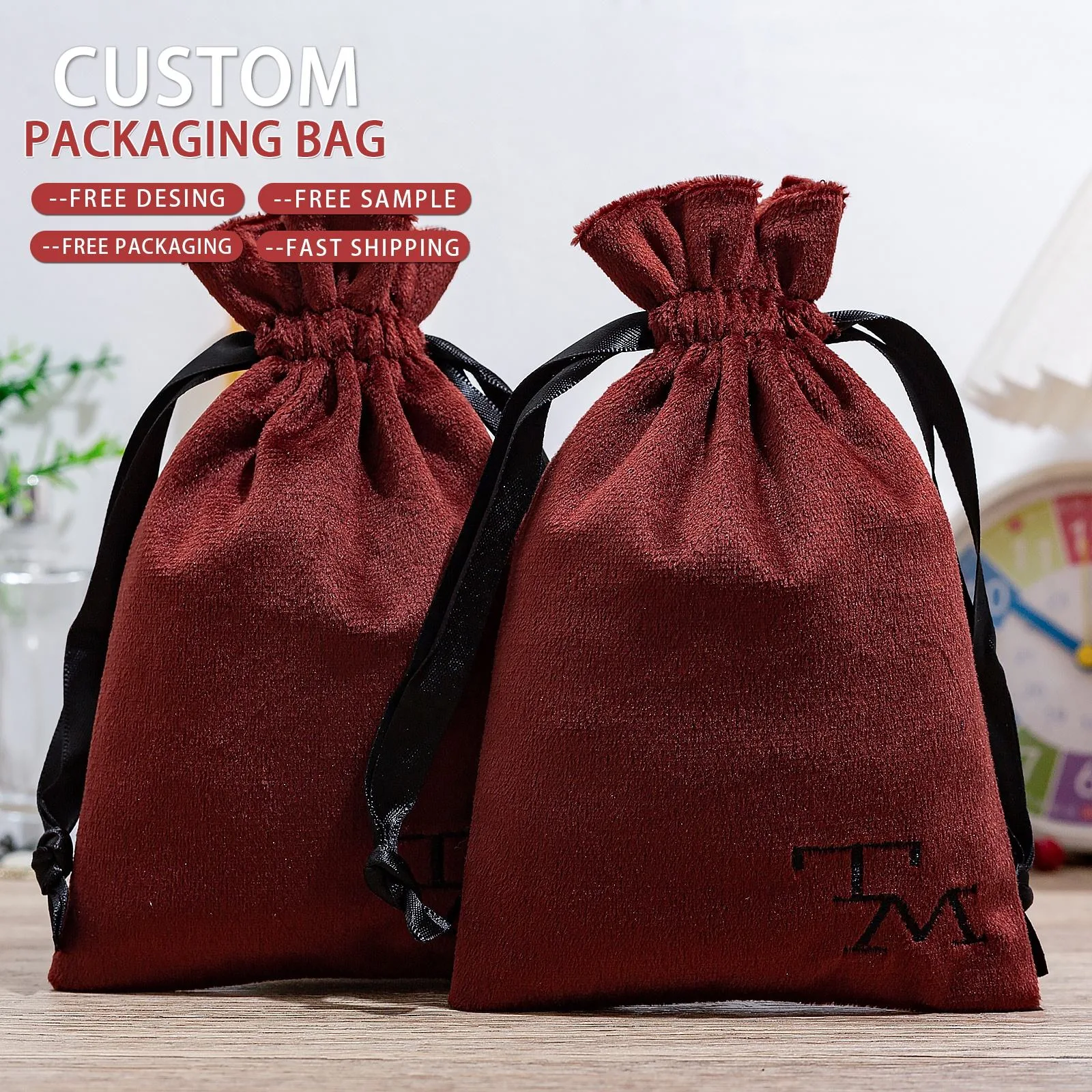Velvet Drawstring Pouch
