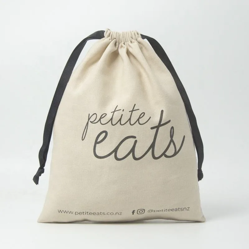 Textured Fabric Drawstring Pouch
