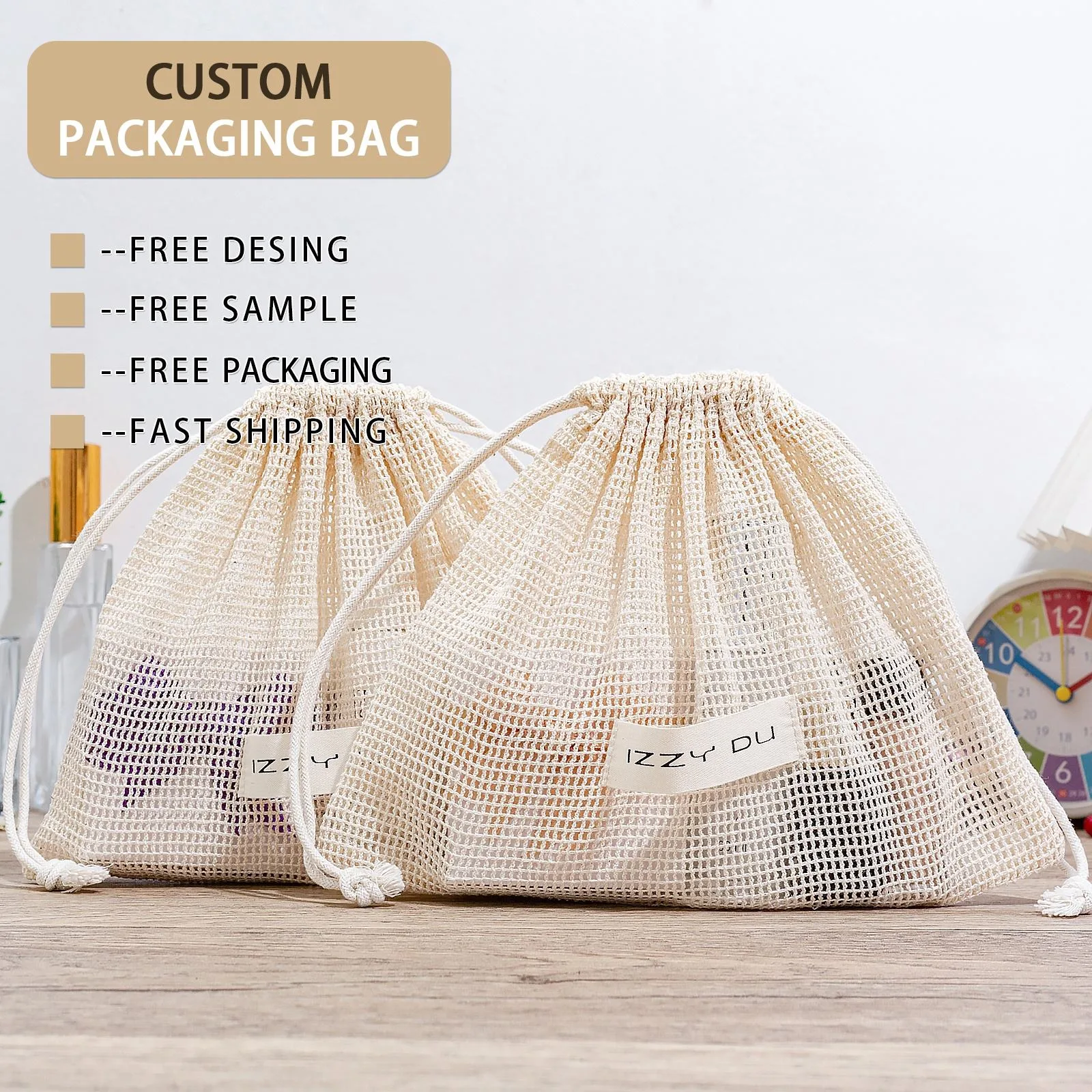 Mesh Drawstring Pouch