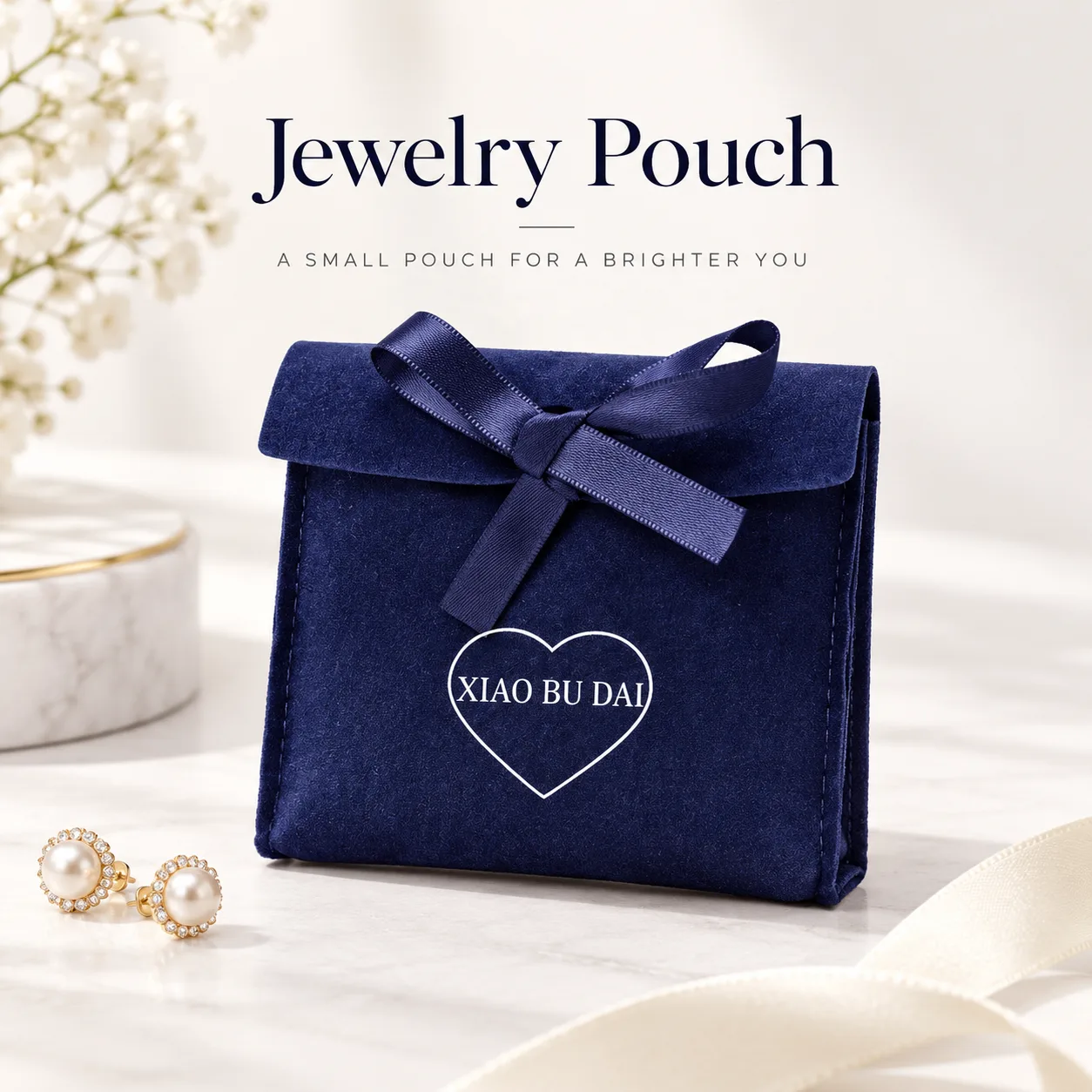 Navy Velvet Packaging Style