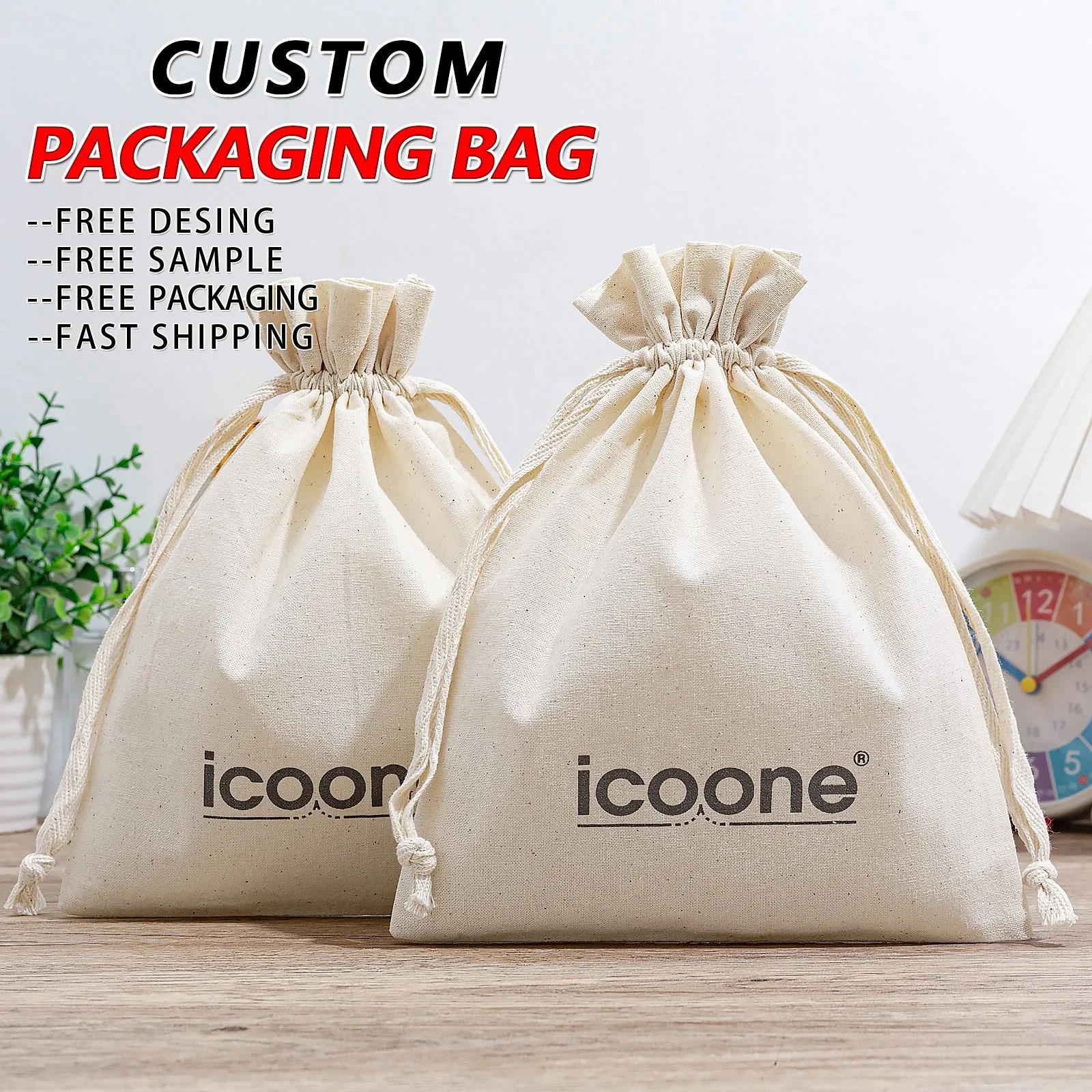 Cotton Drawstring Pouch