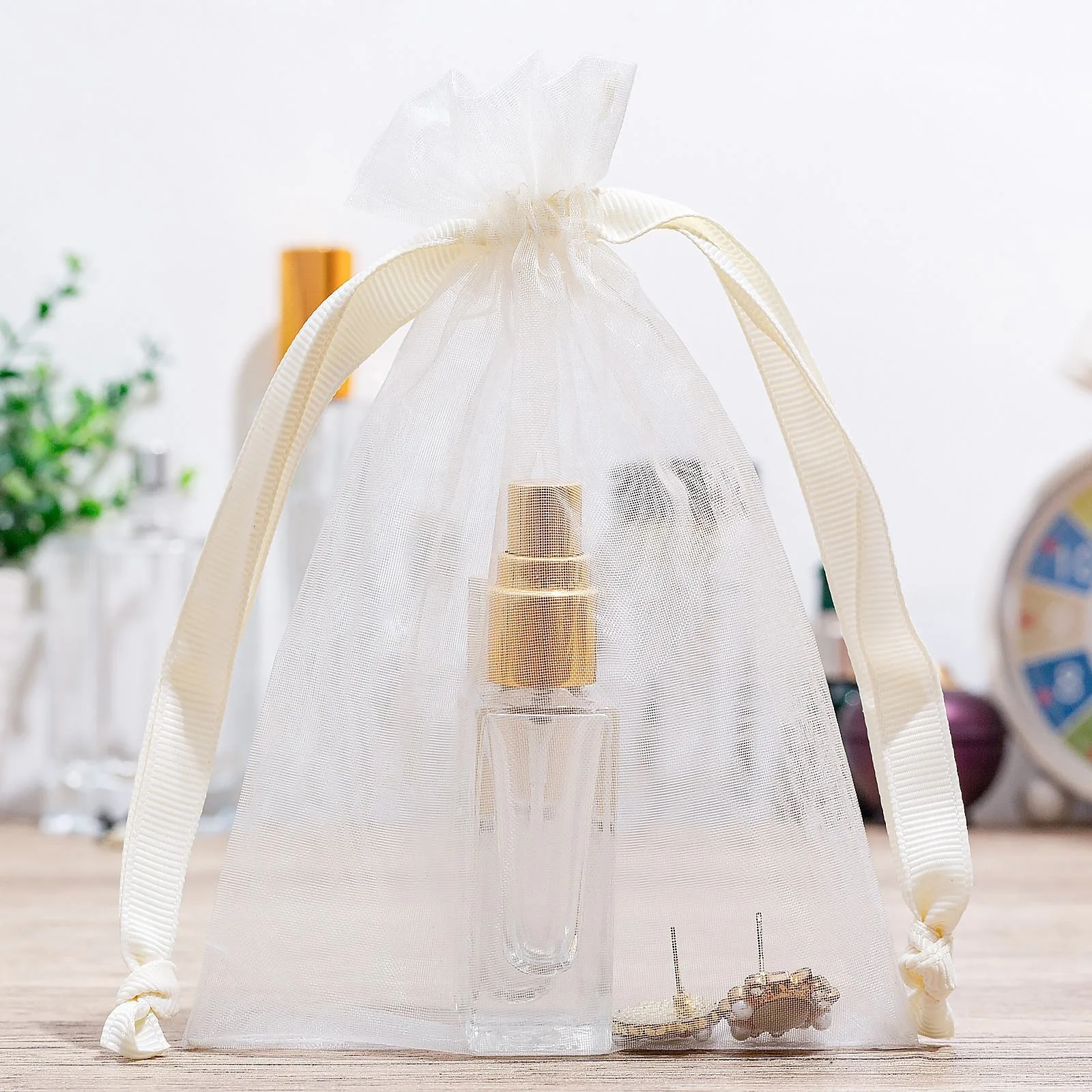 White Organza Packaging Style
