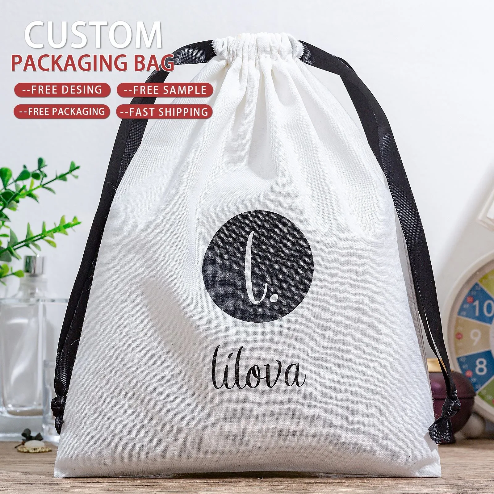Cotton Drawstring Pouch