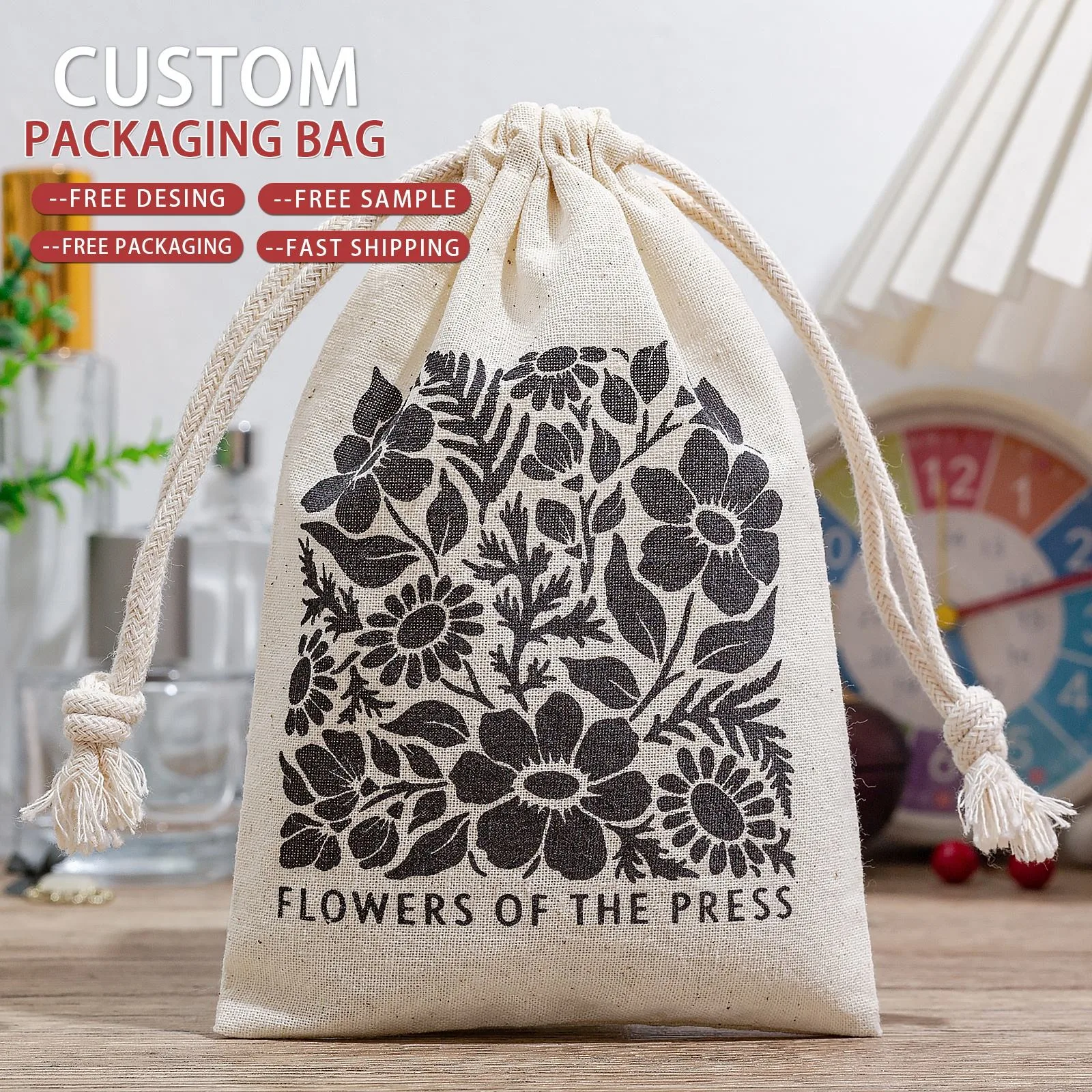Cotton Drawstring Pouch