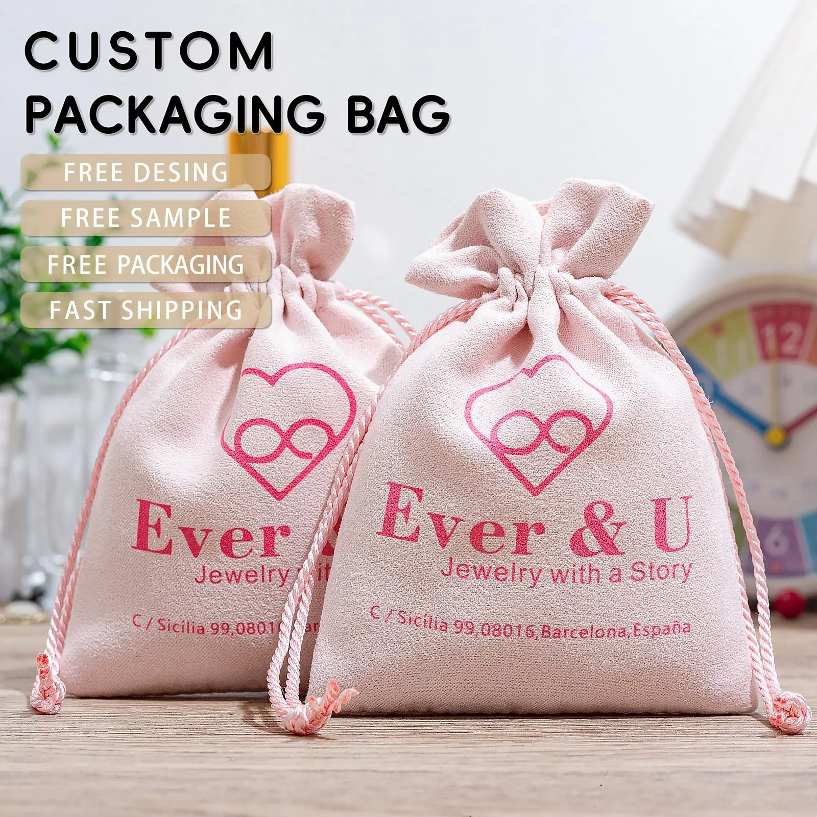 Microfiber Drawstring Pouch