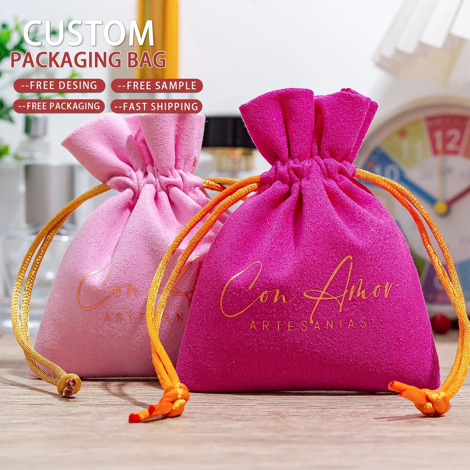 Microfiber Drawstring Pouch