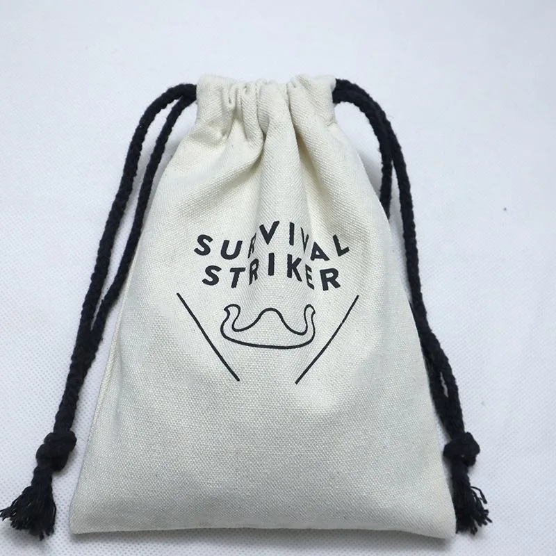 Textured Fabric Drawstring Pouch