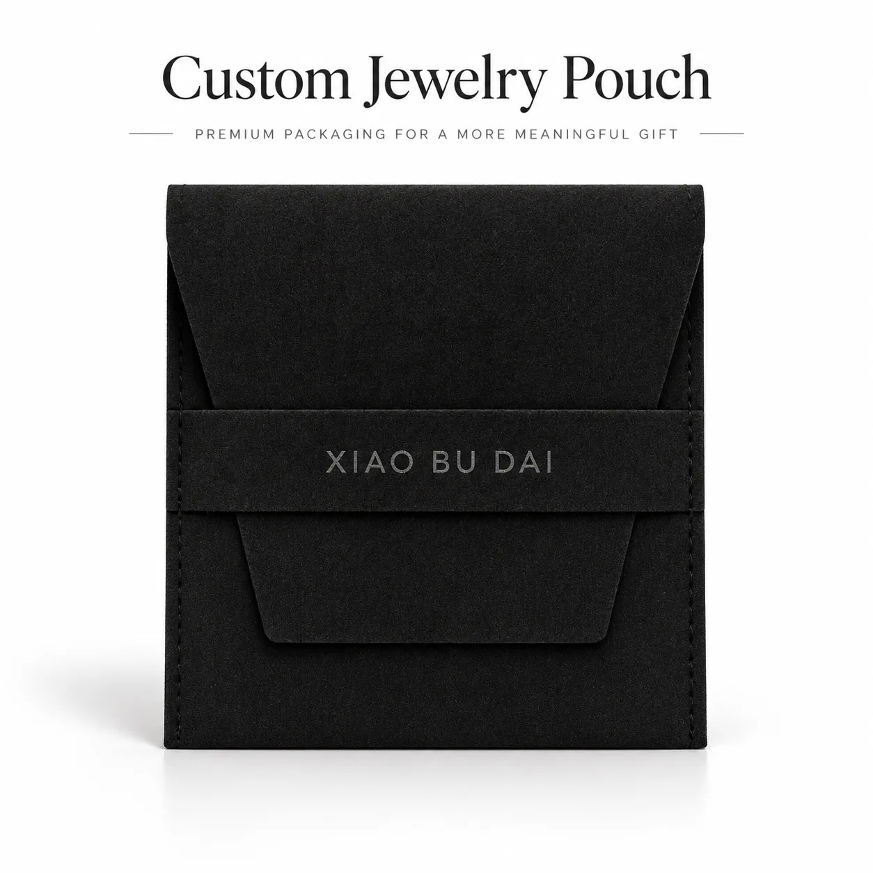 Black Microfiber Envelope Pouch