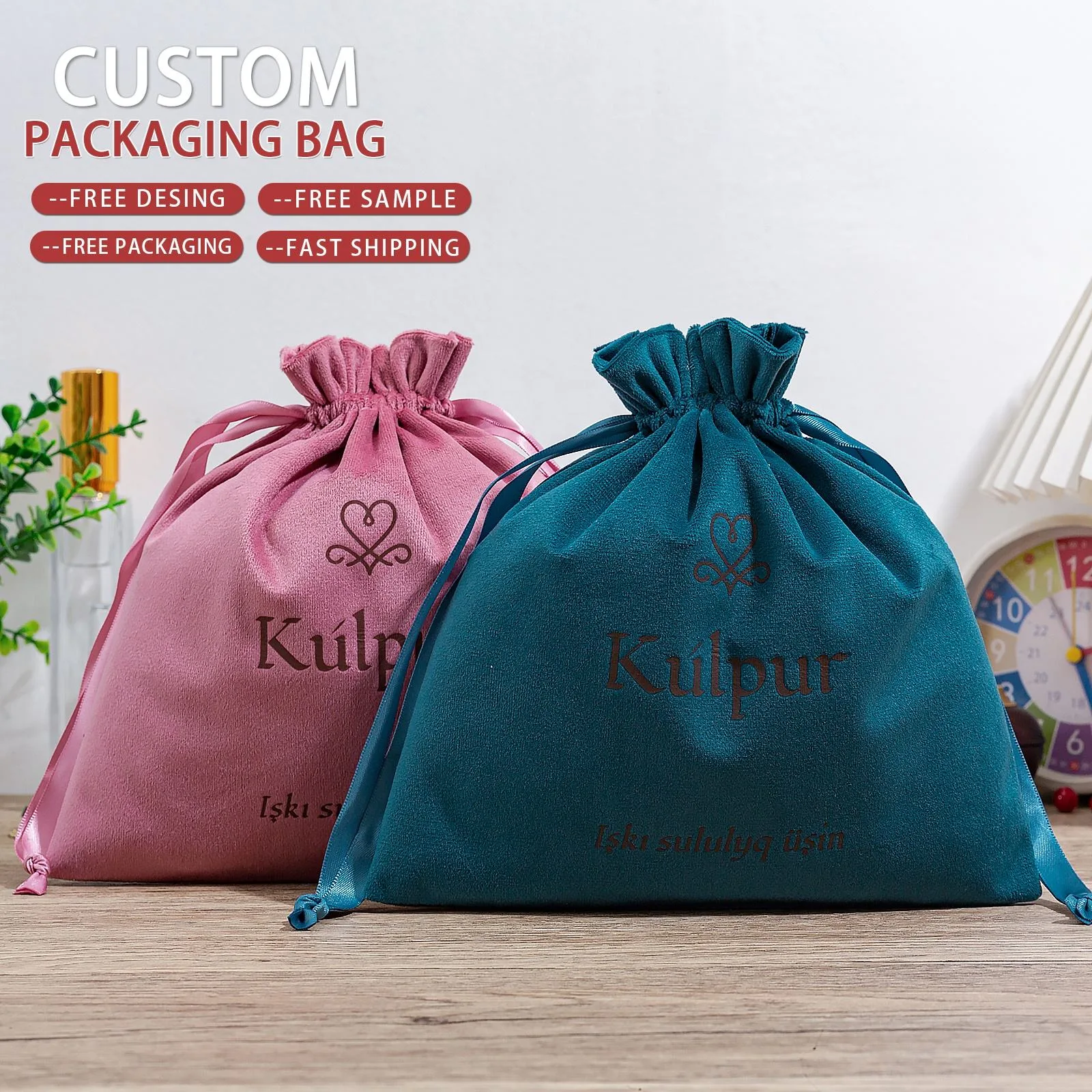 Microfiber Drawstring Pouch