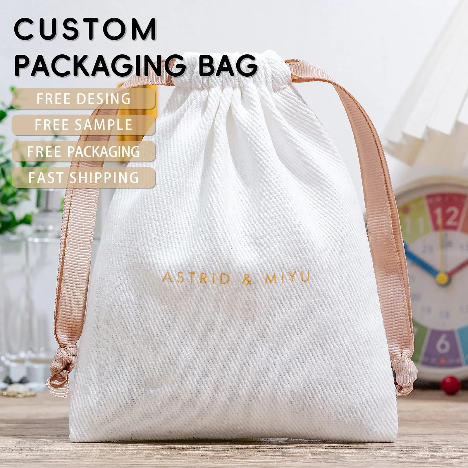Cotton Drawstring Pouch