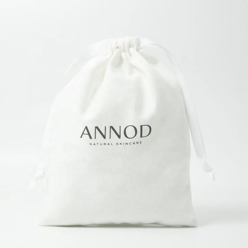Textured Fabric Drawstring Pouch