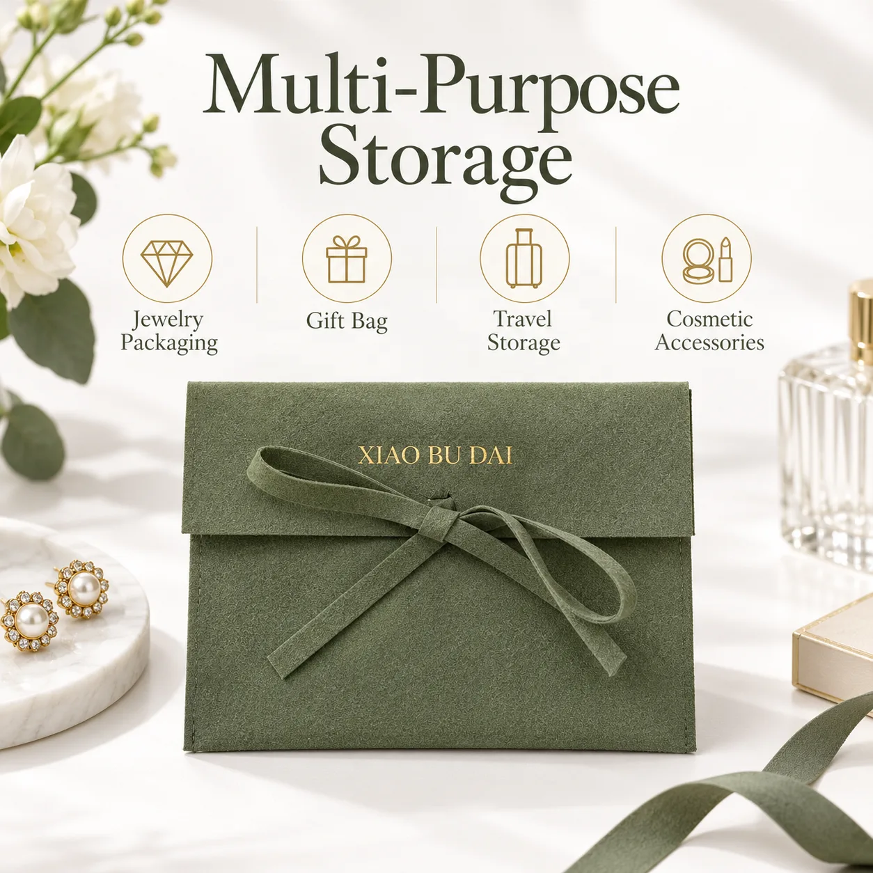 Green Microfiber Packaging Style