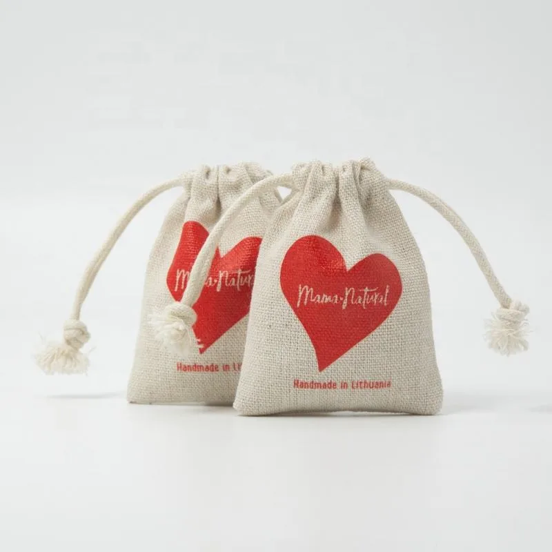 Textured Fabric Drawstring Pouch