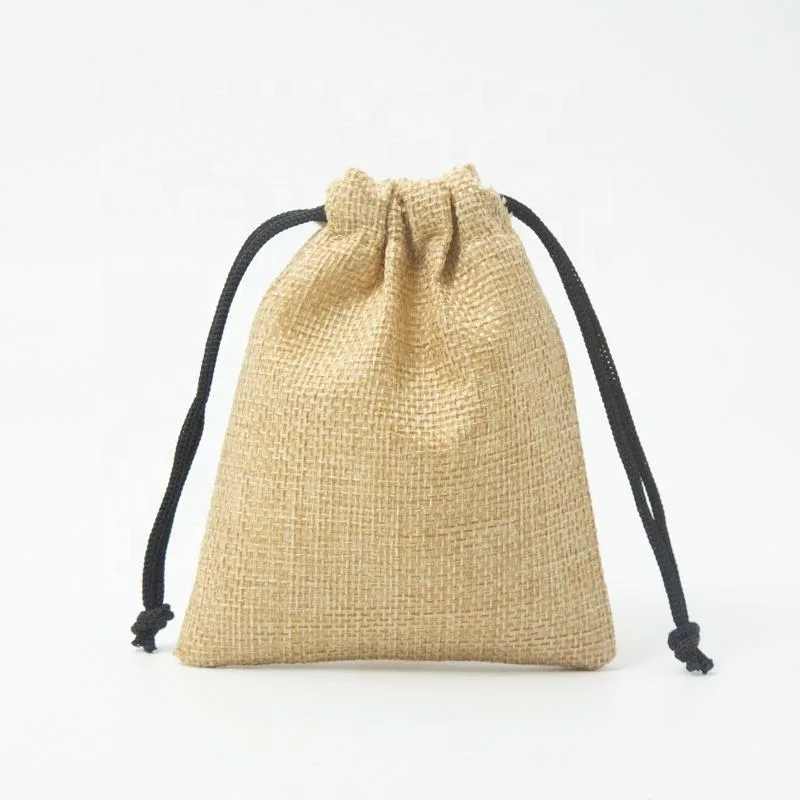 Textured Fabric Drawstring Pouch