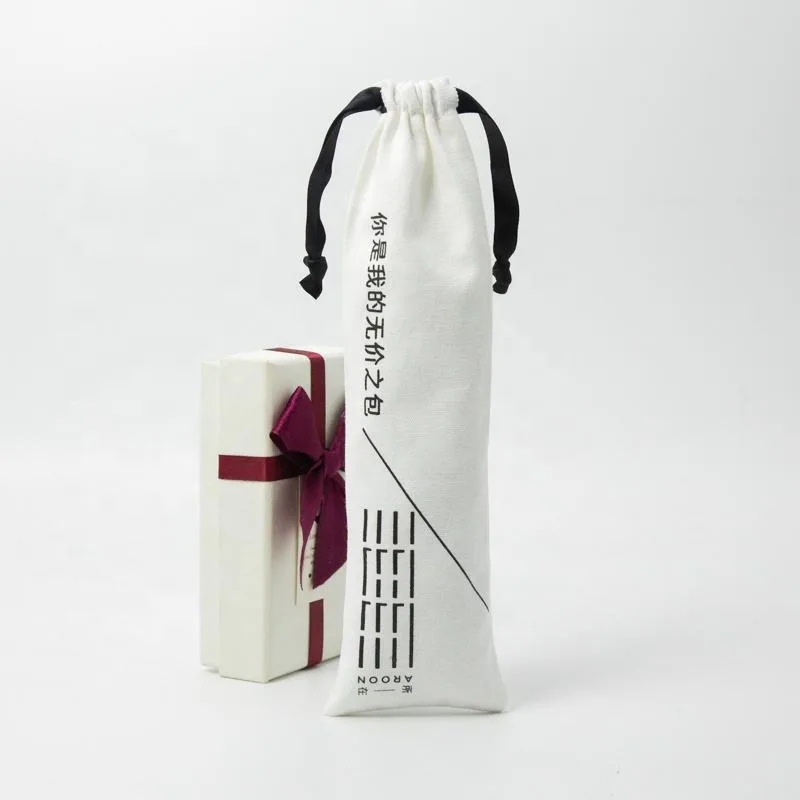 Textured Fabric Drawstring Pouch