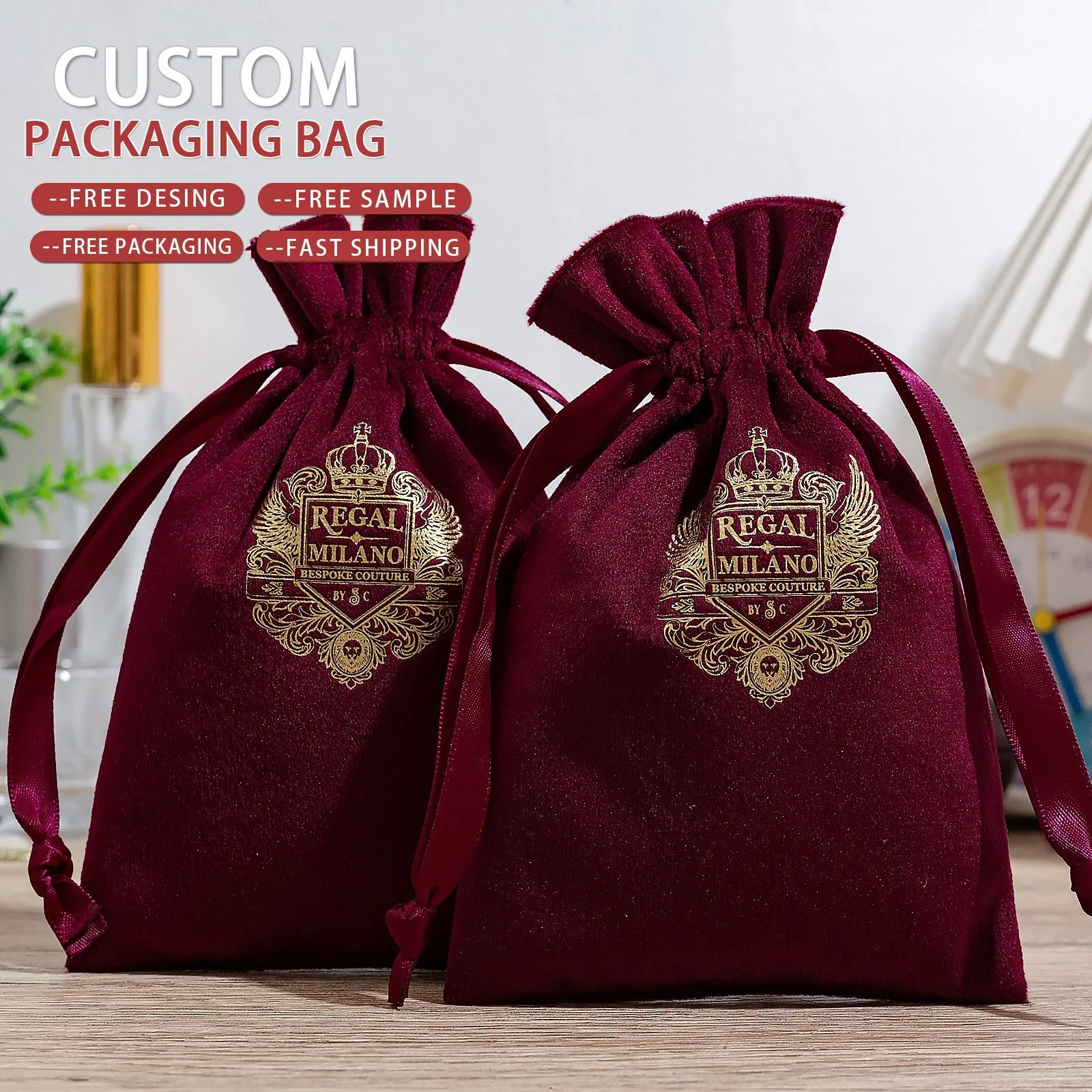 Velvet Drawstring Pouch