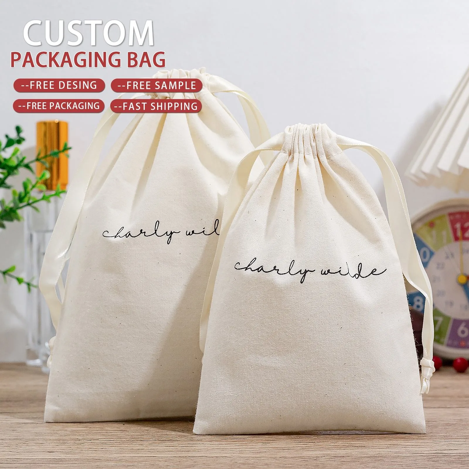 Cotton Drawstring Pouch