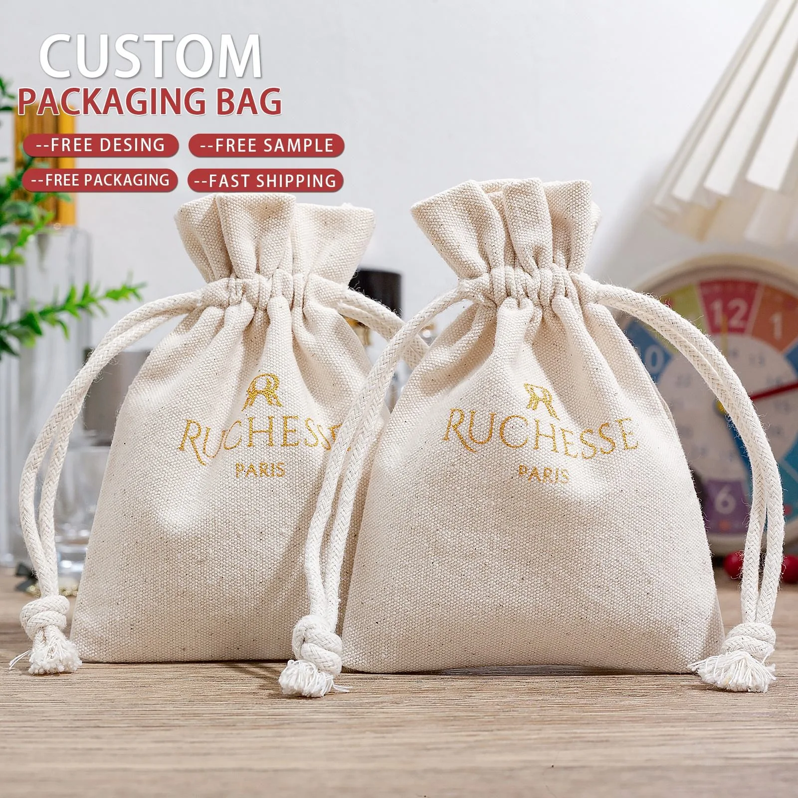 Cotton Drawstring Pouch