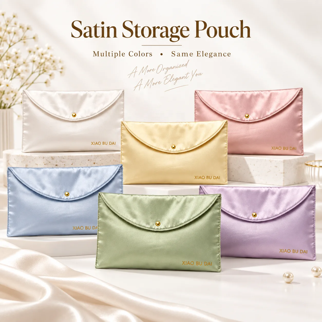Satin Envelope Pouch