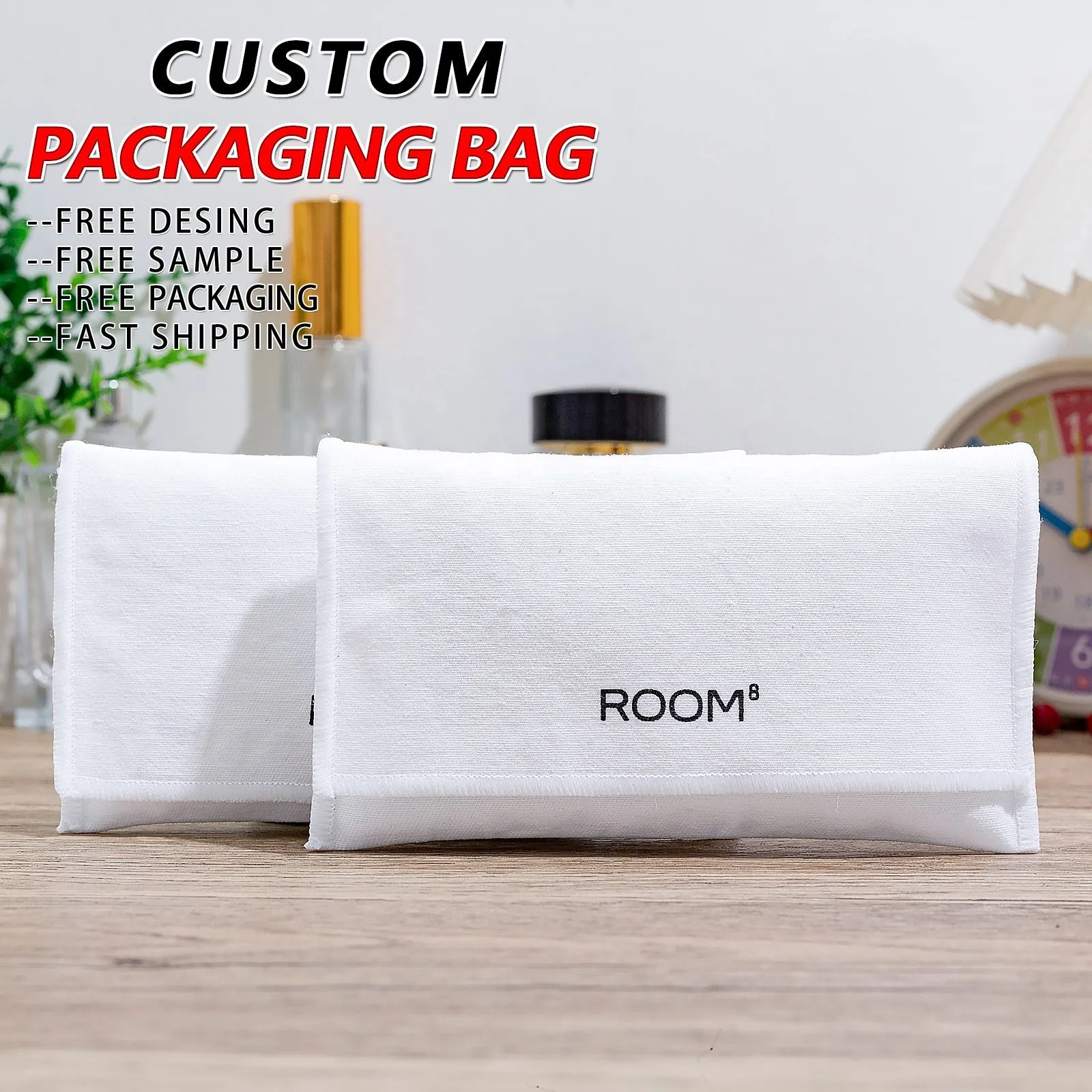 Textured Fabric Envelope Pouch