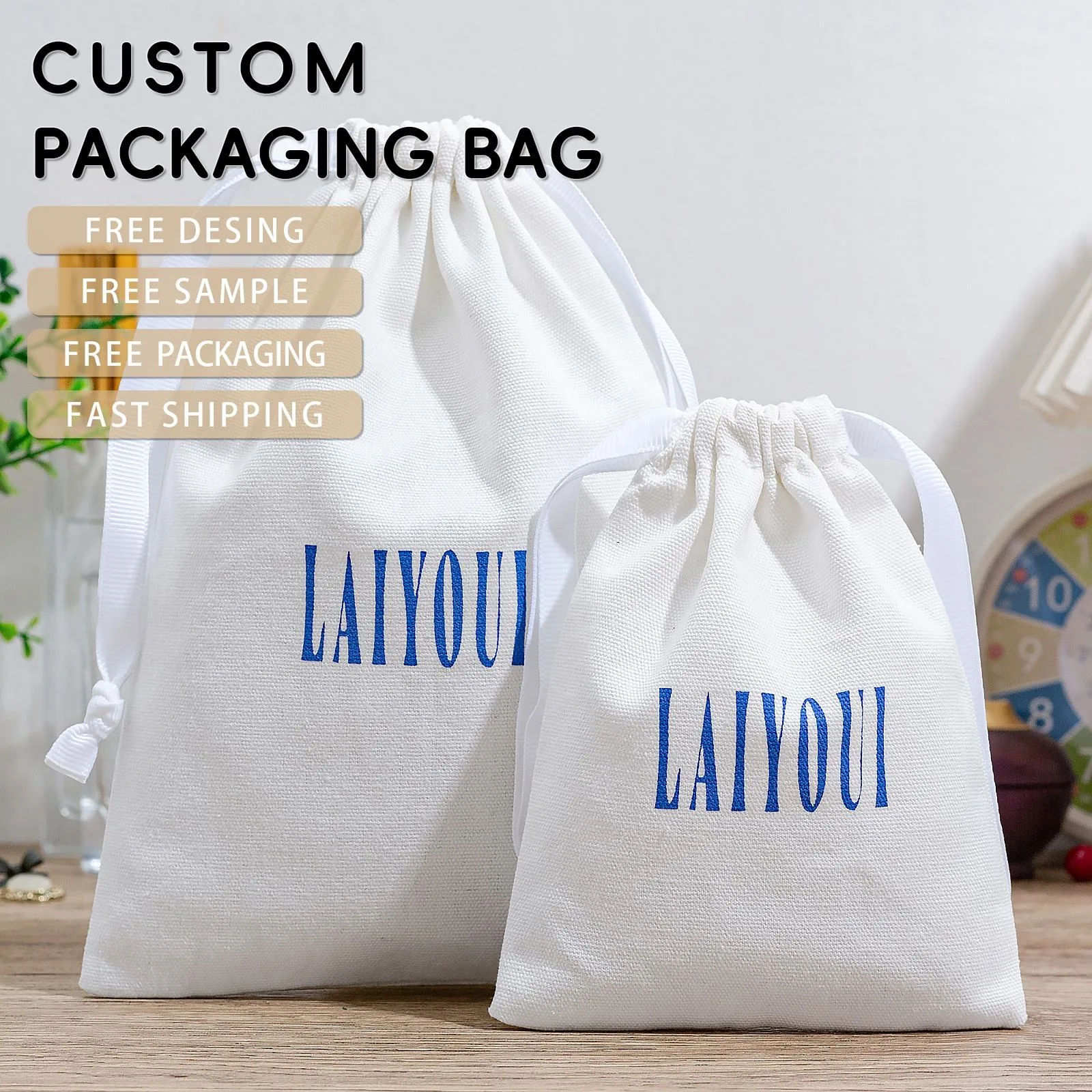 Cotton Drawstring Pouch