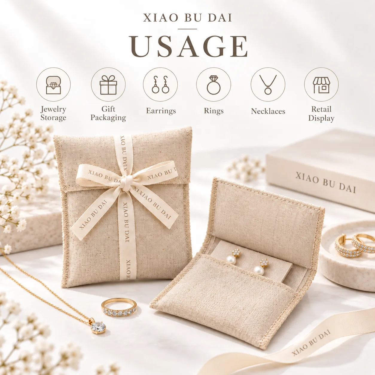 Textured Fabric Packaging Style