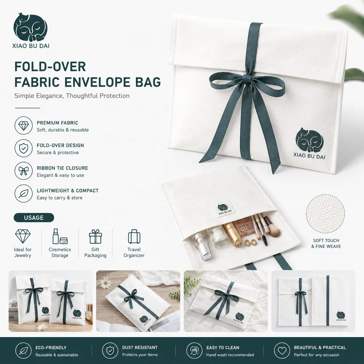 Fabric Envelope Pouch