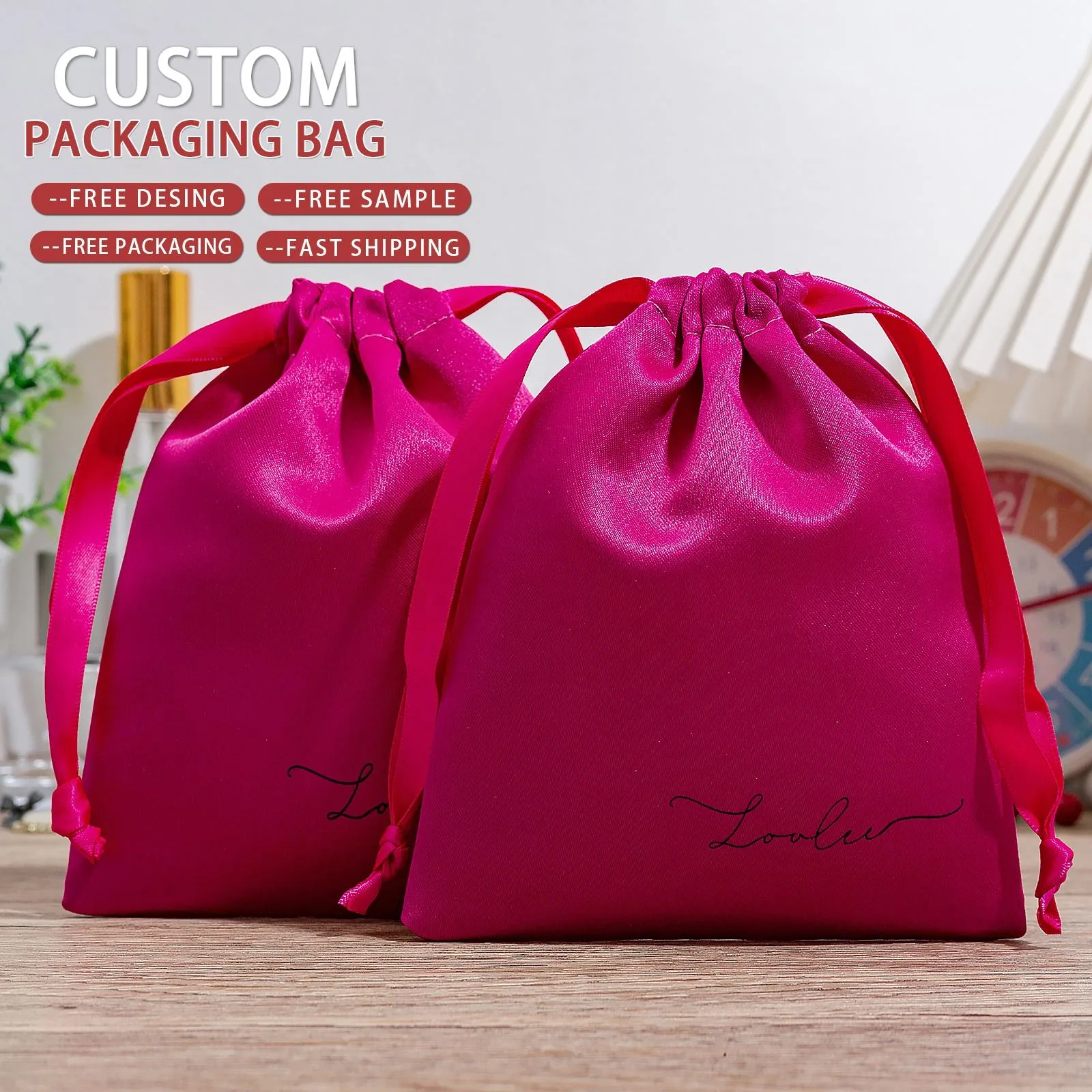 Satin Drawstring Pouch