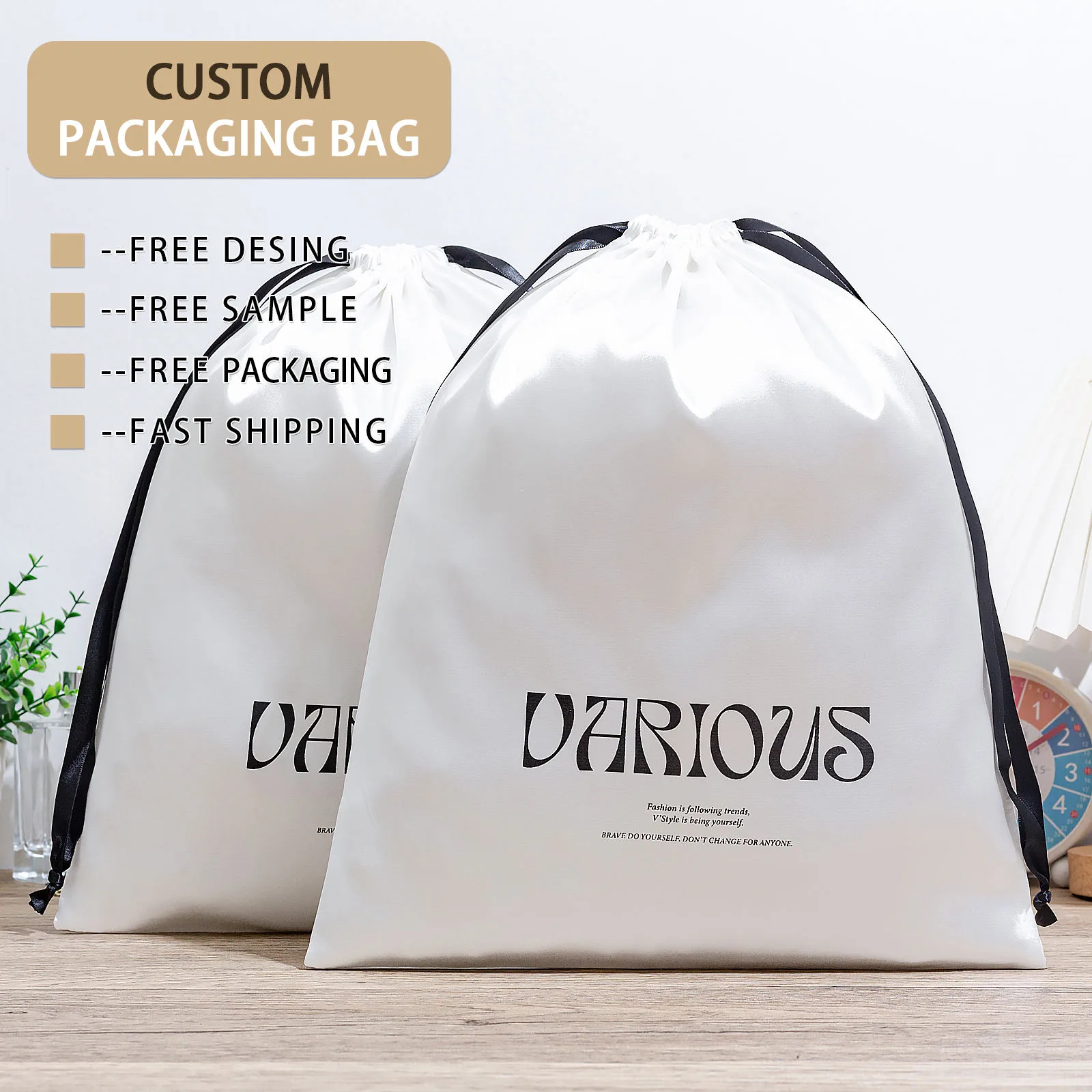 Satin Drawstring Pouch