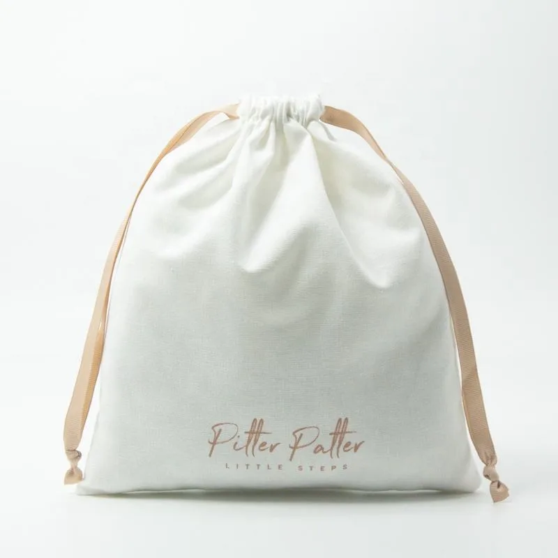 Textured Fabric Drawstring Pouch