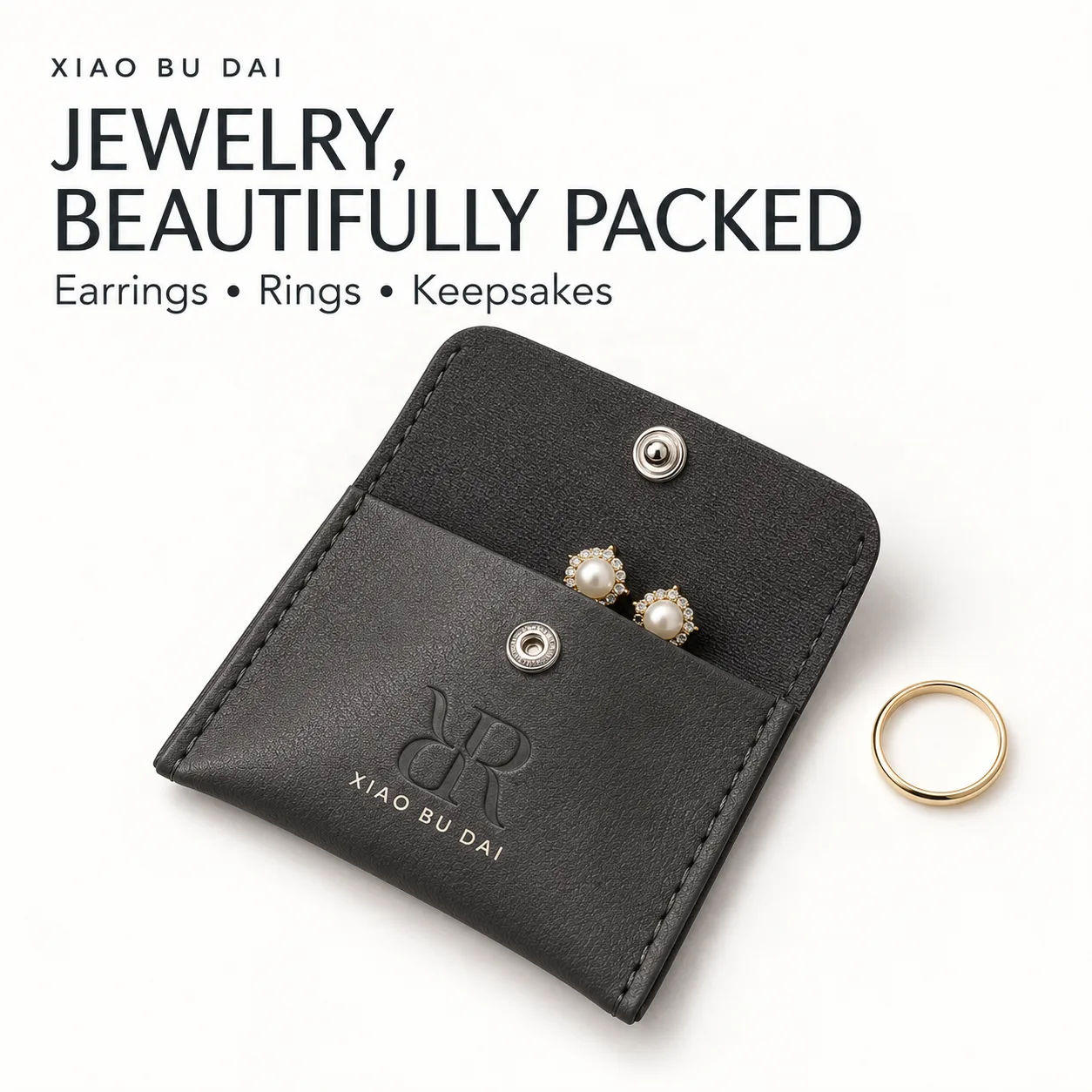 Black Leather-Look Packaging Style