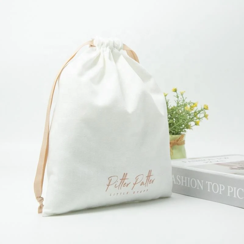 Textured Fabric Drawstring Pouch — image 2