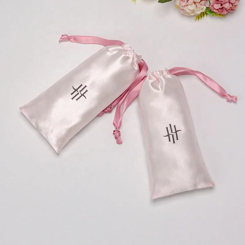 Brown Satin Drawstring Pouch — image 6