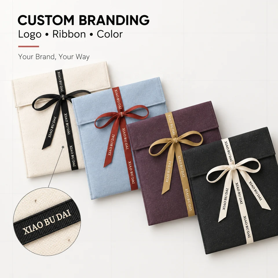 Blue Satin Envelope Pouch — image 2