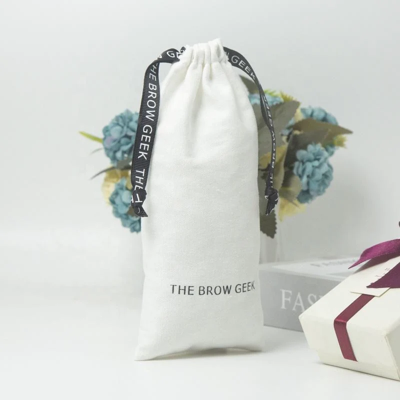Textured Fabric Drawstring Pouch — image 2