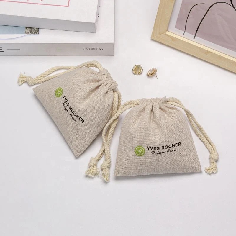 Textured Fabric Drawstring Pouch — image 5