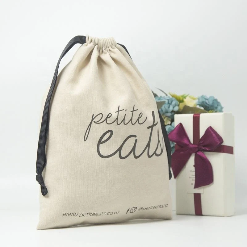 Textured Fabric Drawstring Pouch — image 2