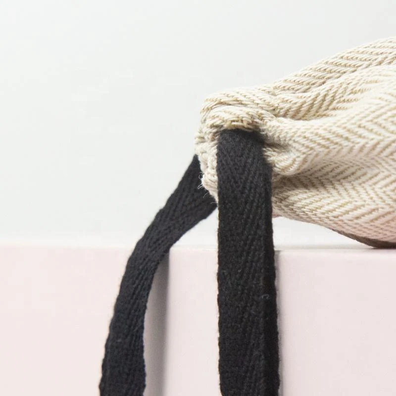 Textured Fabric Drawstring Pouch — image 5