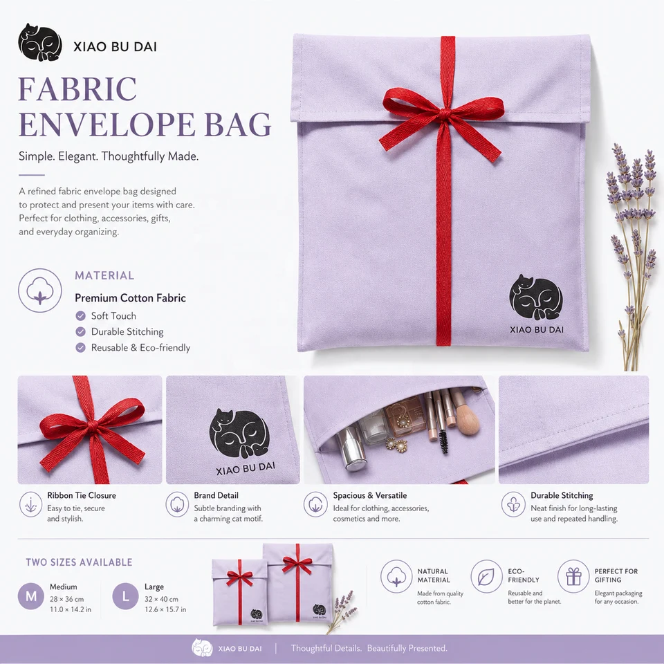 Fabric Envelope Pouch — image 2