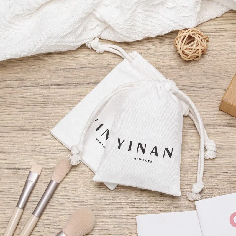 Textured Fabric Drawstring Pouch — image 4