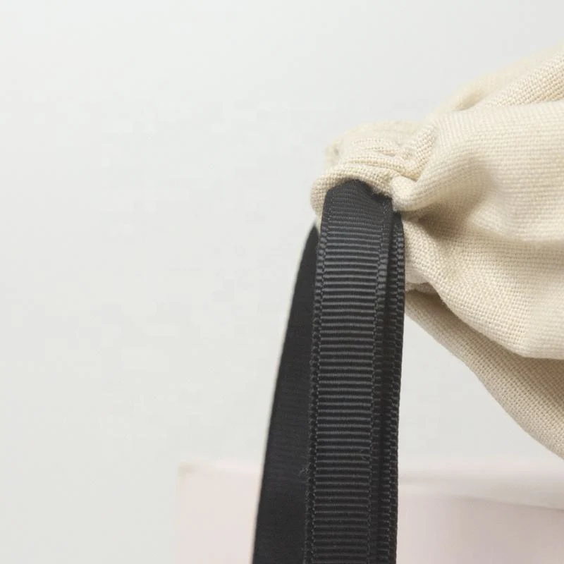 Textured Fabric Drawstring Pouch — image 5