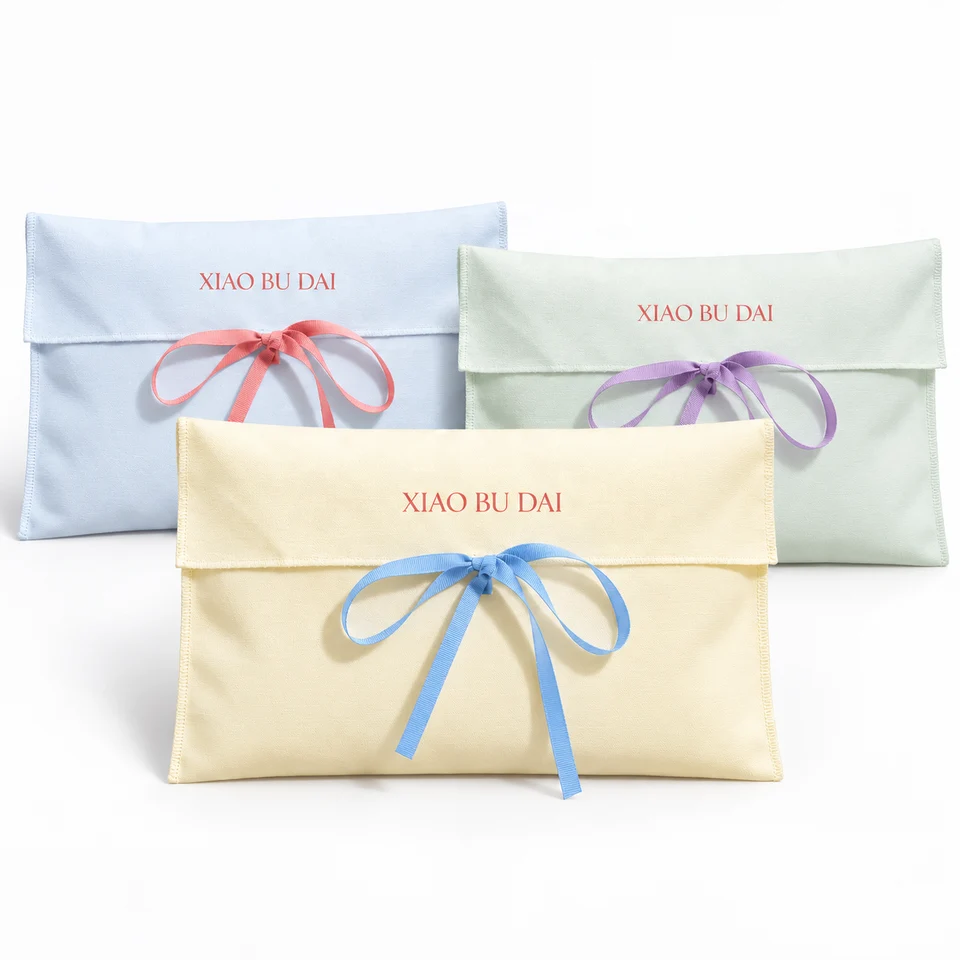 Ivory Fabric Envelope Pouch — image 4